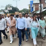 मोहन निषाद के नेतृत्व में युवा कांग्रेस ने किया जन आंदोलन